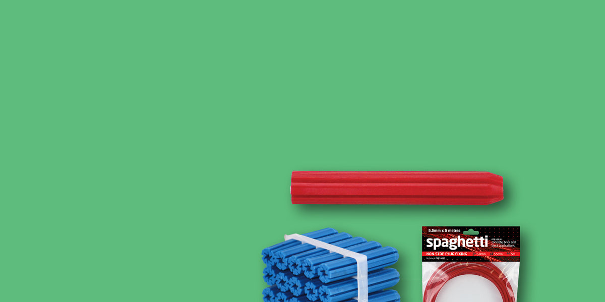 Spaghetti Fastner Plastic Wall Plugs and Spaghetti — NPX Fasteners