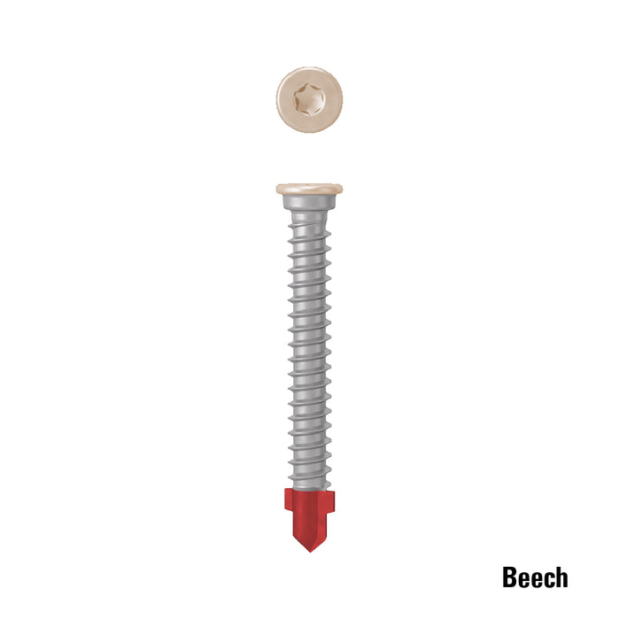 AnchorMark S2-Timber To Metal Decking Screw - 316 STAINLESS STEEL – BEECH HEAD