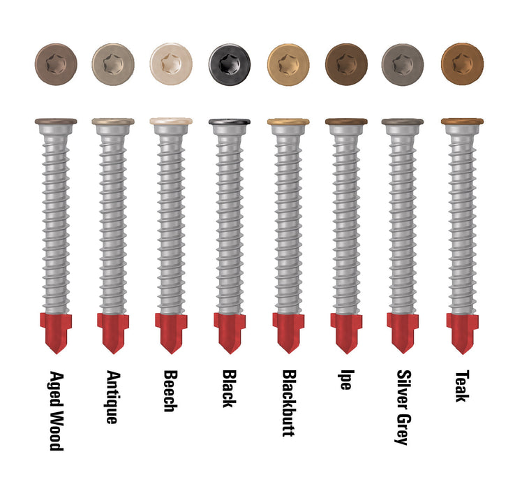 AnchorMark S2-Timber To Metal Decking Screw - 316 STAINLESS STEEL – BLACKBUTT HEAD