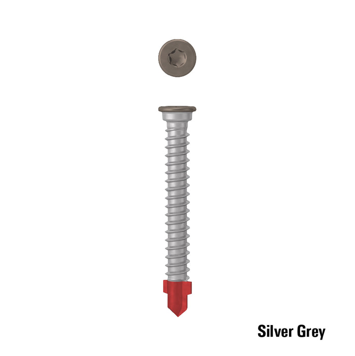 AnchorMark S2-Timber To Metal Decking Screw - 316 STAINLESS STEEL – SILVER GREY HEAD