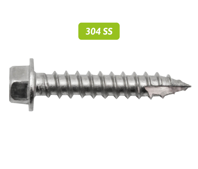 Pit Screw - Type 17 Hex - Coarse Thread - STAINLESS STEEL