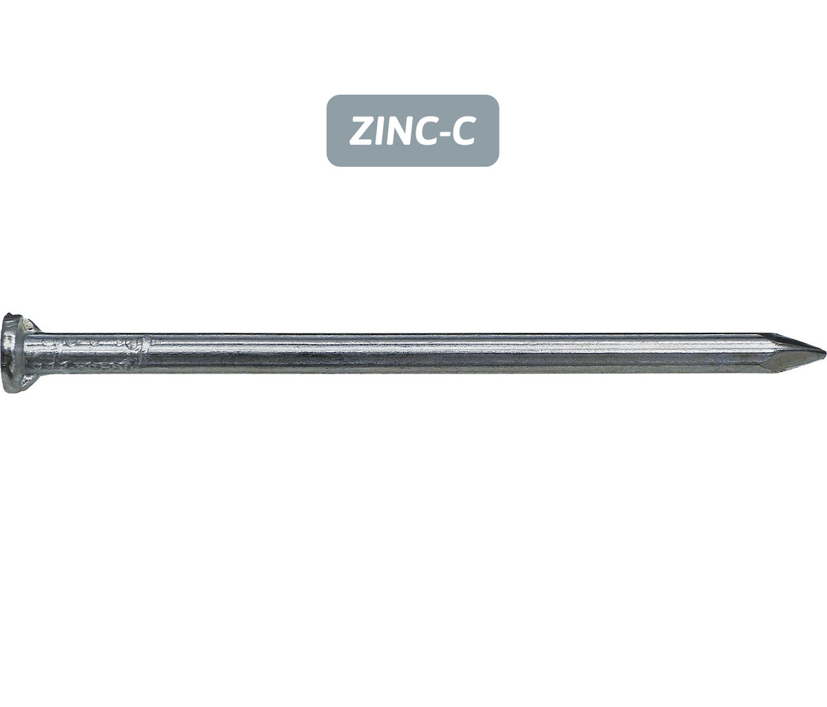 Knurled Shank Masonry Nail ZINC CLEAR — NPX Fasteners