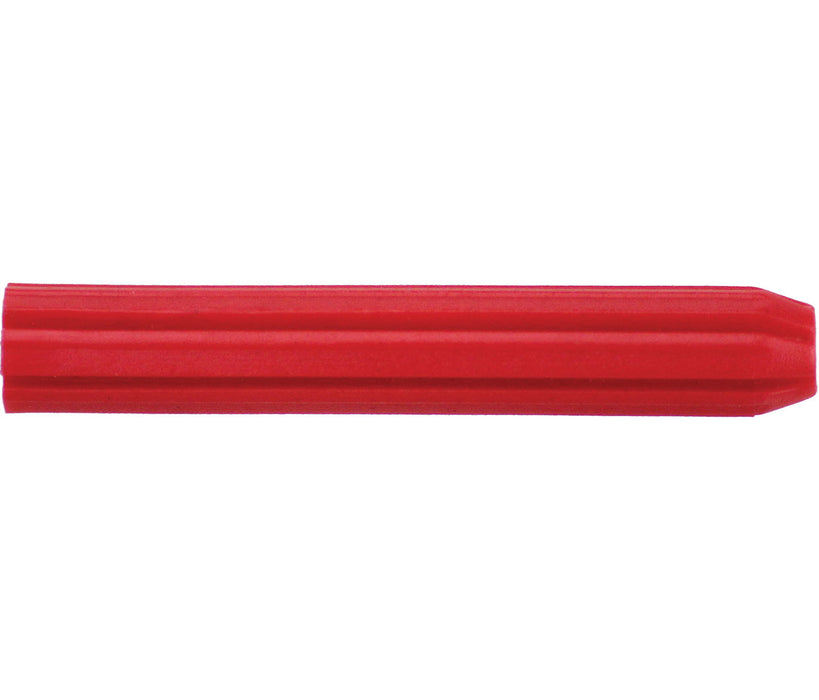 6mm PVC Wall Plug - Red