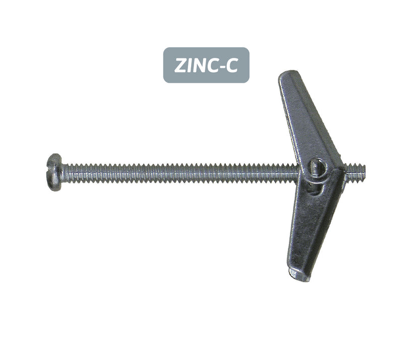 Round Head Spring Toggle - ZINC CLEAR