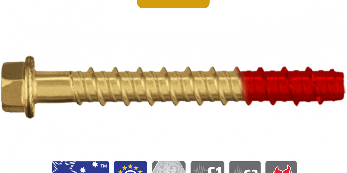 Thunderbolt Fasteners Thunderbolt Pro - Hex Head - ZINC YELLOW — NPX Fasteners