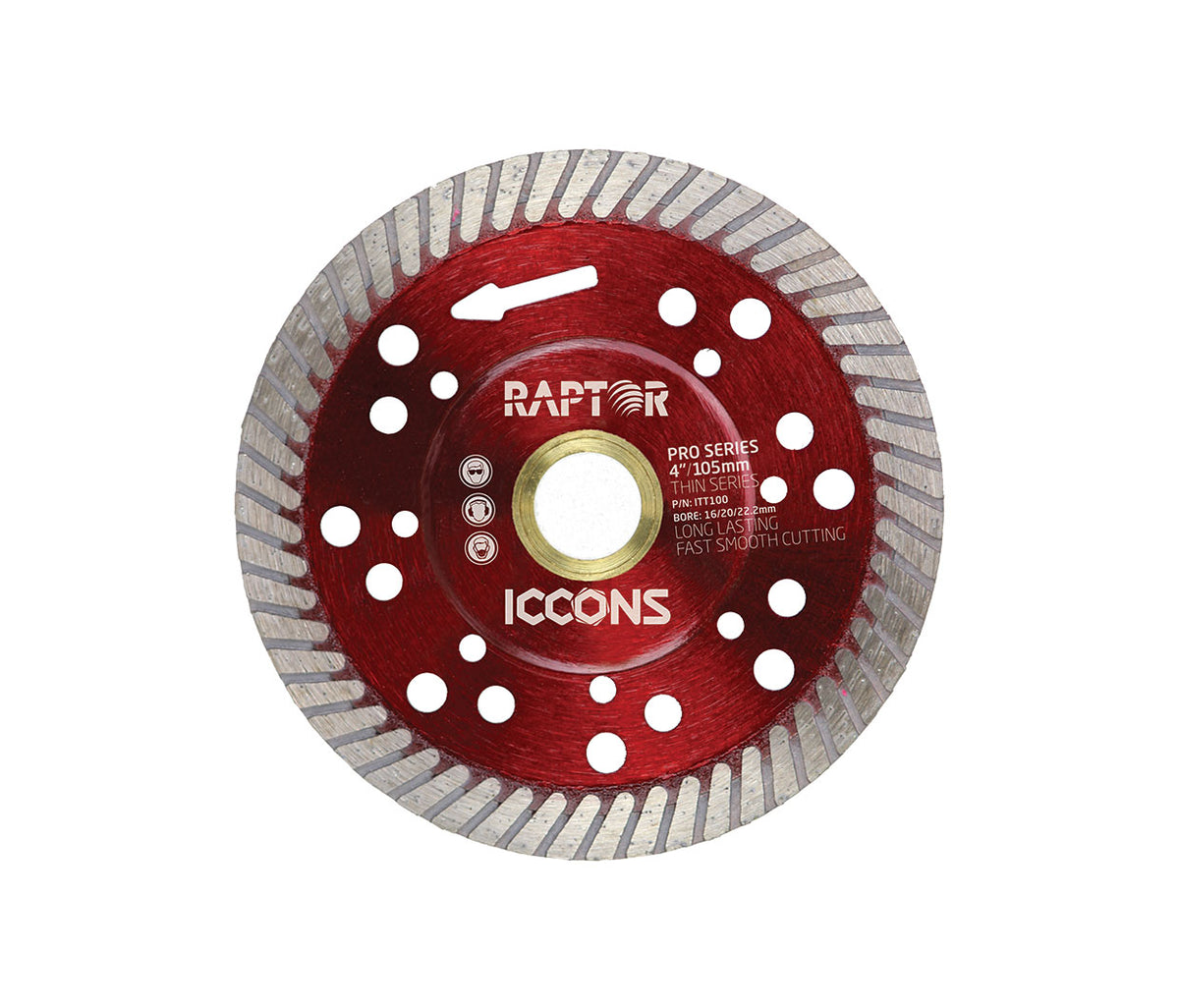 Angle Grinder Blade - Turbo Rim Thin Series for Ceramic / Porcelain Ti ...