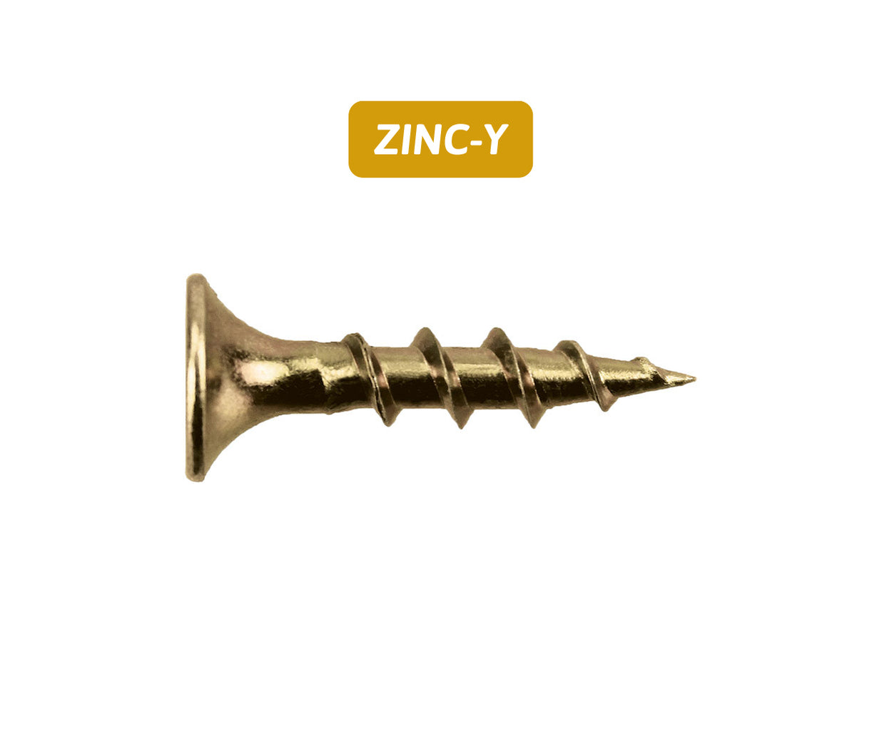 Needle Point Bugle Head - Coarse Thread - ZINC YELLOW — NPX Fasteners