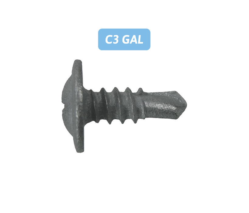 Self Drilling Button Head - Coarse Thread - C3 GAL