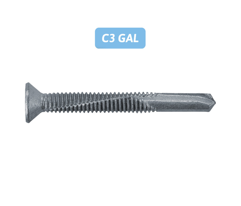 Self Drilling Countersunk 5 Series - Fine Thread - C3 GAL