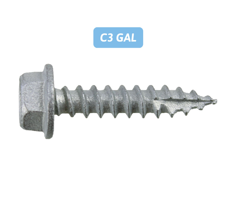 Type 17 Hex - Coarse Thread - C3 GAL