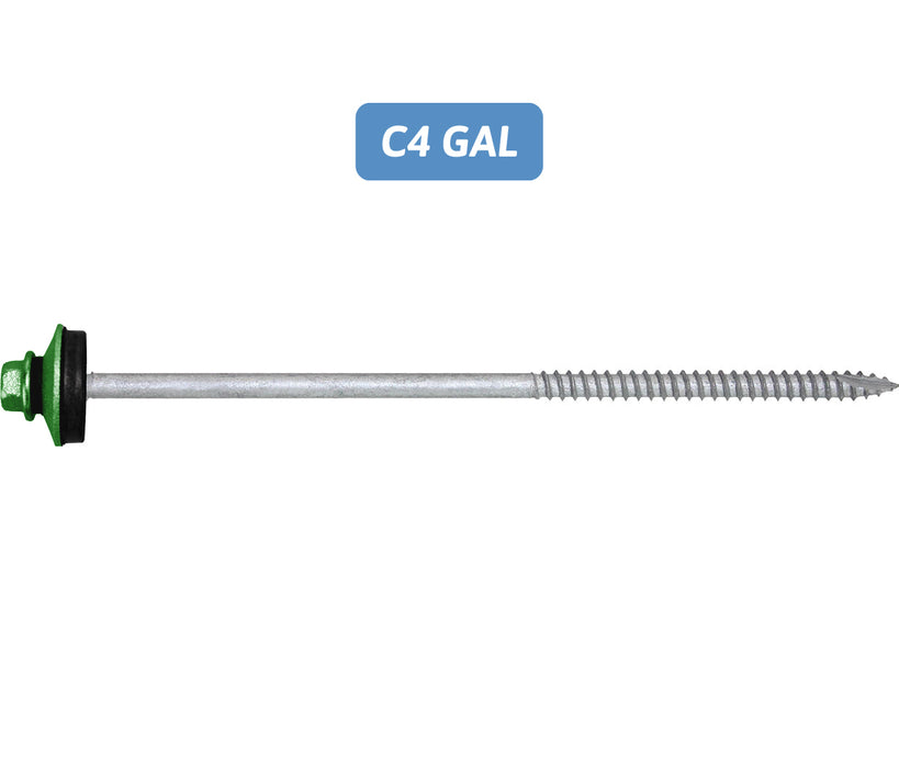 Type 17 Hex Top Grip - Coarse Thread - C4 GAL Dekfast Multiseal Washer